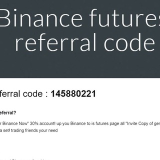 binance futures referral code