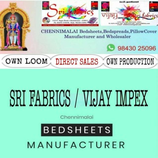 Chennimalai bed sheets