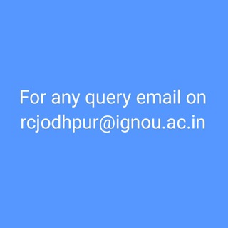 IGNOU RC JODHPUR