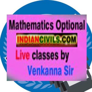 MATHS Optional By Venkanna Sir