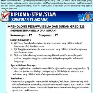 Exam Penolong Pegawai Belia dan Sukan S29