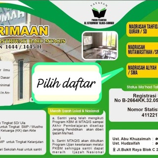 ? MA'HAD TAHFIDZ AL QURAN ISTIQOMAH?