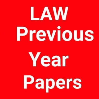 LAW Previous Year Papers - Telegram Channel
