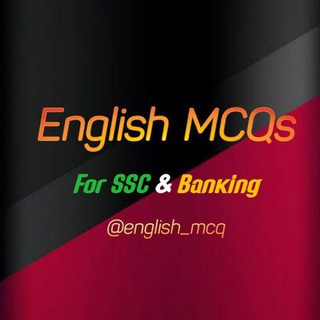 English MCQs - Telegram Channel