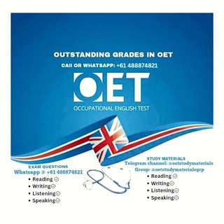 OET Study Materials - Telegram Channel