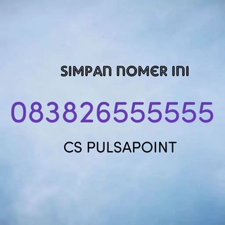 UPDATE PULSAPOINT ( 083826555555 simpan nomer cs pulsapoint ) Telegram channel