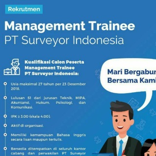 Rekrutmen PT Surveyor Indonesia Telegram channel