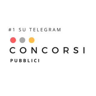 Concorsi pubblici Telegram channel