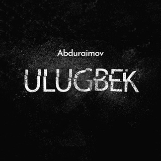 Abduraimov Ulug'bek Blog *