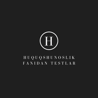 Huquq Fanidan Testlar