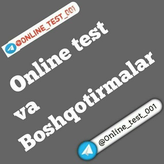 Online test✏️ va Boshqotirmalar?