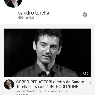 Sandro Torella acting coach Telegram channel