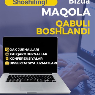 ILMIY MAQOLA, KONFERENSIYA
