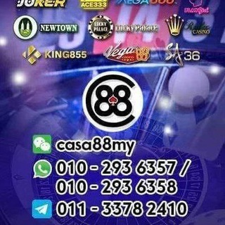 CASA Online Casino Telegram channel