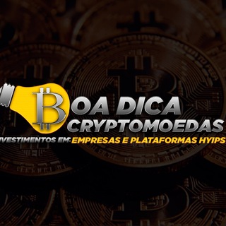 Boa dica Cryptomoedas Canal Telegram channel