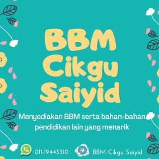 BBM Cikgu Saiyid Telegram channel