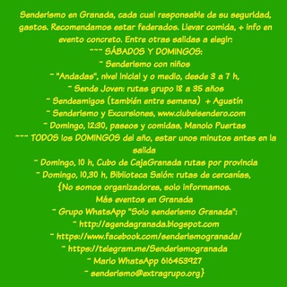 Senderismo Granada Telegram Channel