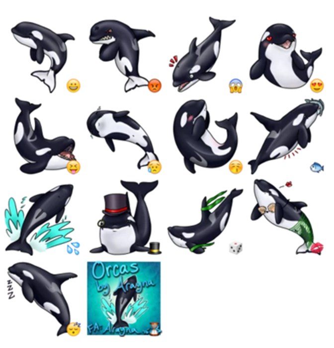 Orcas by Arayna
