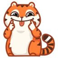 Tiger cub Peach