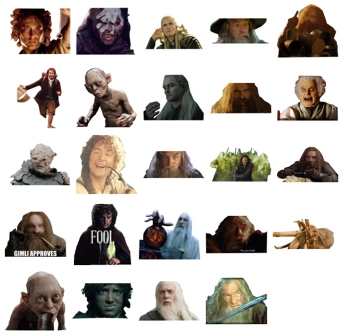 Lord of the rings sticker