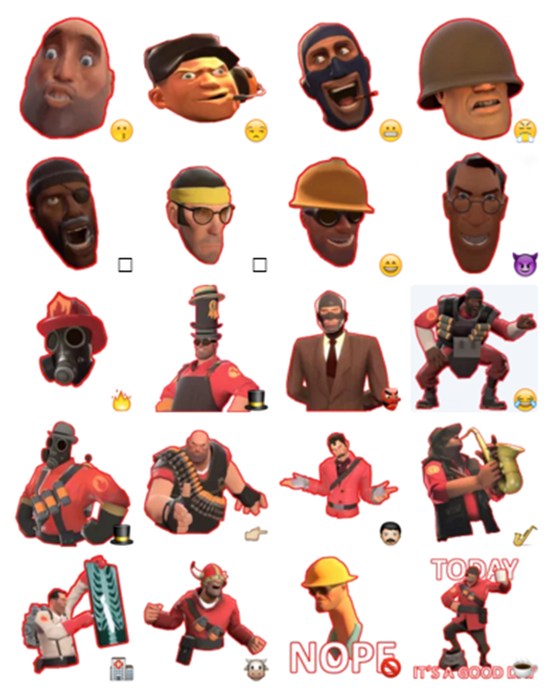 TmFortress2 Stickers Pack