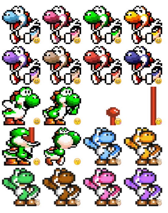 Yoshi’s Sprites from SNES