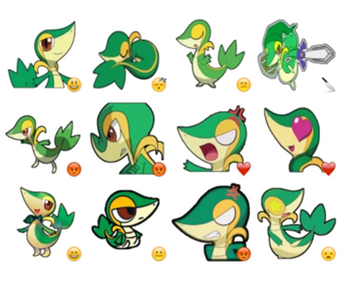 Snivy Stickers