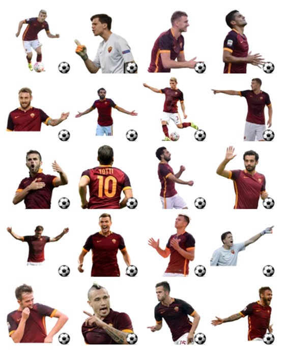 As Roma Stickers Pack