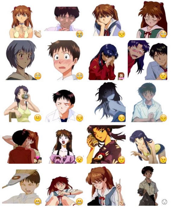 Evangelion stickers