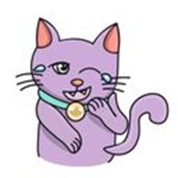 purple cat