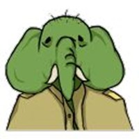 green elephant man