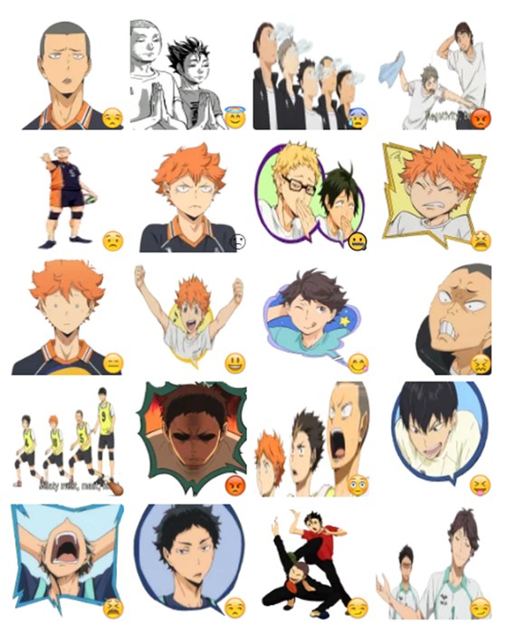 haikyuu telegram stickers