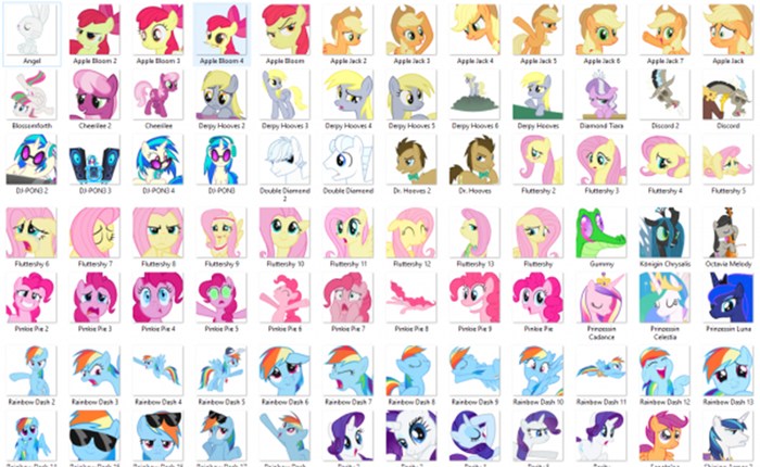 101 Ponies by BlackNebulaR